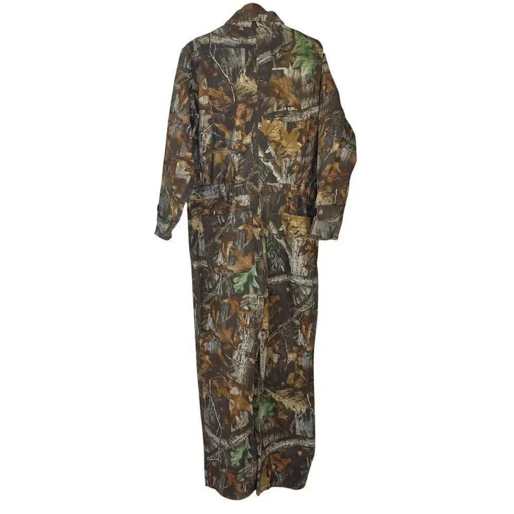 Cabelas Advantage Timber Camo Hunting Coveralls Jumpsuit Size L